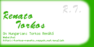 renato torkos business card